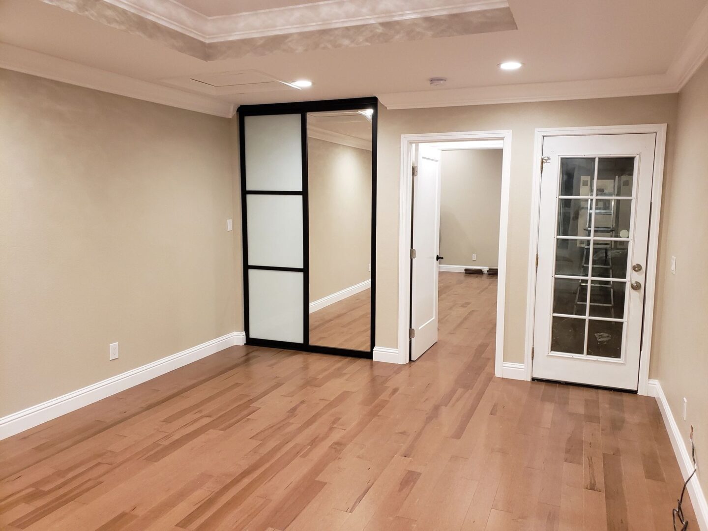 Empty room with wooden floor